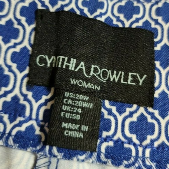 Cynthia Rowley Pull On Flat Front Capri Pants 20W - Picture 6 of 7